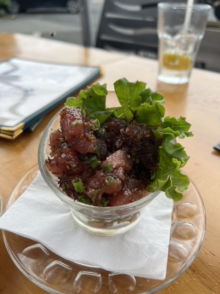 A bowl of poke at Buzz’s in Kailua